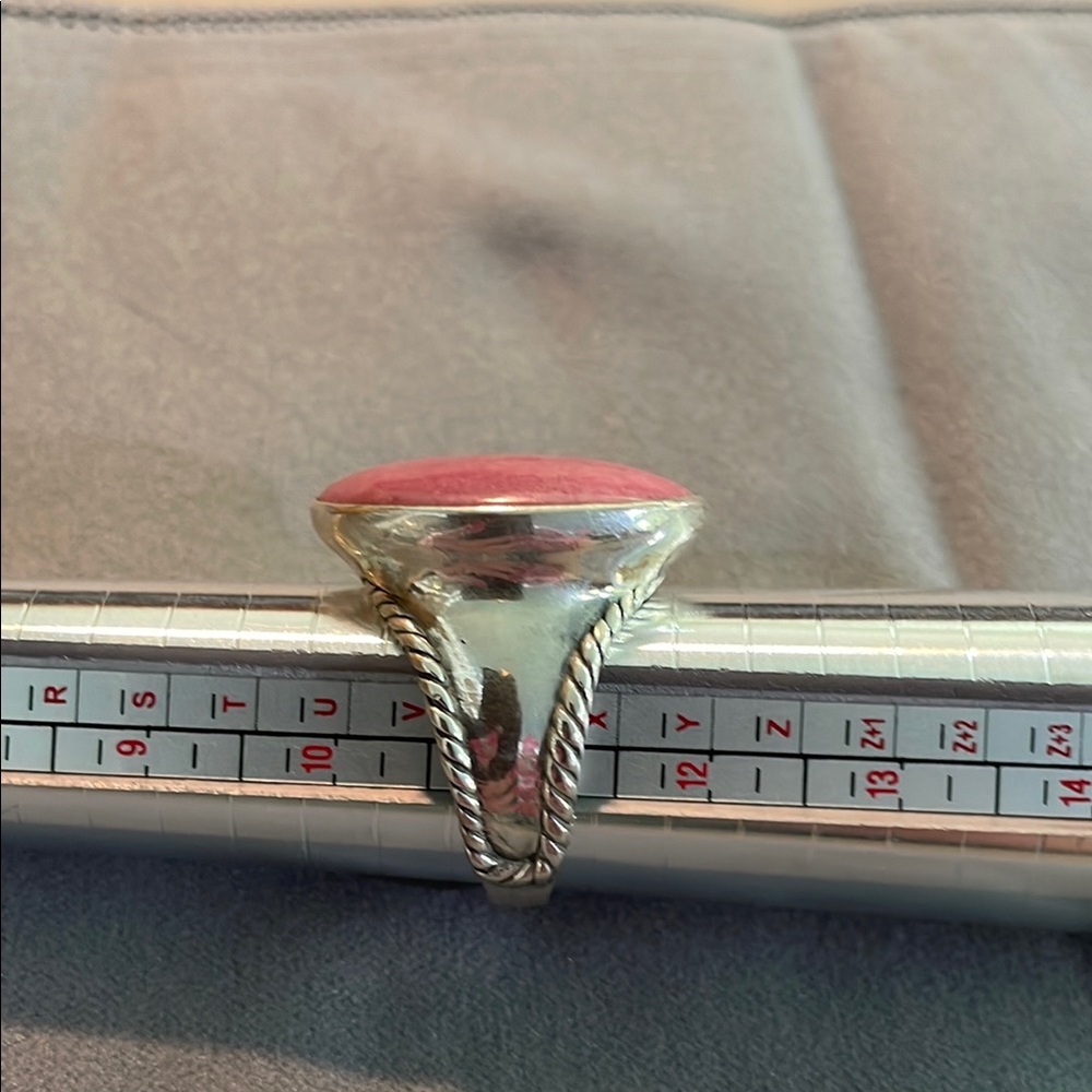 Carolyn Pollack Pink and Silver Artisanal Ring